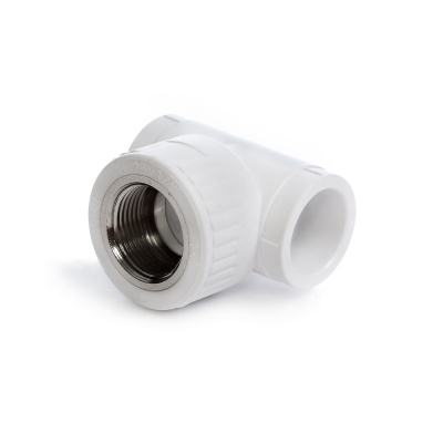 Тройник с внутренней резьбой  ППР (полипропиленовый) Fusitek FT04001, 20х1/2", комбинированный